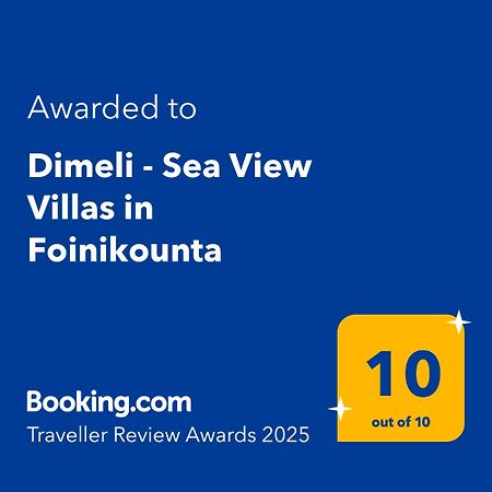Dimeli - Sea View Villas In Foinikounta フィニクーダ エクステリア 写真